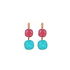 Mariana Double Cushion Cut Leverback Earrings in Happiness