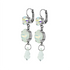 Mariana Round and Cushion Cut Leverback Bridal Earrings