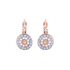 Mariana Must Have Pave Leverback Earrings in Earl Grey