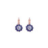 Mariana Must Have Flower Leverback Earrings in Wildberry