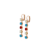 Mariana Five Stone Leverback Earrings in Happiness