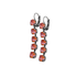 Mariana Five Stone Leverback Earrings in Sun Kissed Sunset