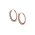Mariana Petite Embellished Hoop Earrings in Olivine