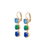 Mariana Must Have Three Stone Leverback Earrings in Serenity