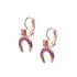 Mariana Crescent Moon Post Earrings in Hibiscus