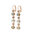 Mariana Alternating Oval and Round Leverback Earrings in Peace