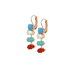 Mariana Round and Marquise Leverback Earrings in Happiness