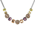 Mariana Emerald and Cluster Necklace in Meadow Brown