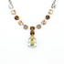 Mariana Pear and Round Necklace in Peace