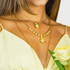 Mariana Pear and Round Necklace in Sun Kissed Sunshine