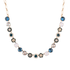 Mariana Lovable Rosette Necklace in Blue Morpho