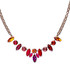 Mariana Marquise and Round Statement Necklace in Hibiscus