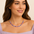 Mariana Petite Rosette Necklace in Wildberry