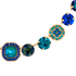 Mariana Lovable Square Cluster Necklace in Serenity