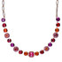 Mariana Lovable Square Cluster Necklace in Hibiscus