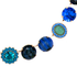 Mariana Extra Luxurious Cluster Necklace in Serenity