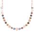 Mariana Lovable Center Flower Necklace in Earl Grey