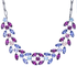 Mariana Double Marquise Row Necklace in Wildberry