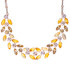 Mariana Double Marquise Row Necklace in Chai