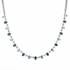 Mariana Alternating Oval and Round Necklace in Night Sky