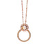 Mariana Open Circle Pendant with Cluster Element in Chai