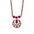 Mariana Round Shell Marquise Pendant in Hibiscus