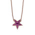 Mariana Double Sided Star Pendant in Hibiscus
