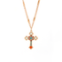 Mariana Flat Cross Pendant in Happiness