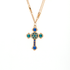 Mariana Flat Cross Pendant in Serenity