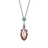 Mariana Open Oval Pendant with Dangle Briolette in Happiness