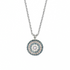 Mariana Large Pave Pendant in Blue Morpho