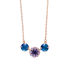 Mariana Cluster Trio Pendant in Wildberry