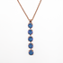 Mariana Petite Five Stone Pendant in Sun Kissed Ocean