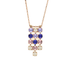 Mariana Three Row Round Pendant in Romance