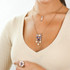 Mariana Three Row Round Pendant in Romance