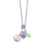 Mariana Petite Flower Heart Charm Pendant in Matcha