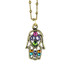 Anne Koplik Hamsa Good Fortune Multicolored Necklace