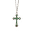 Anne Koplik Dimunutive Cross Green Pendant