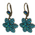 Michal Negrin Classic Flower Crystal Hook Earrings