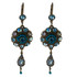 Michal Negrin Elisa Vintage Blue Hook Earrings