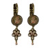 Michal Negrin Classic Soft Pink Hook Rose Earrings