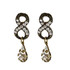 Michal Negrin Infinity With Tear Drop Stud Earrings