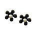 Michal Negrin Hanna Stud Black Crystals Earrings