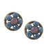 Michal Negrin Flower Wheel Crystals Stud Earrings