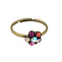 Michal Negrin Pin It Flower Crystal Adjustable Ring
