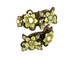 Michal Negrin Classic Spiral Multi Flower Adjustable Ring
