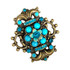 Michal Negrin Royal Queen Seal Swarovski Crystal Adjustable Ring