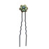 Michal Negrin Alcea Blooming Flower Handcrafted Hair Pin