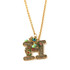 Michal Negrin Victorian Initial H 24K Gold Plated Necklace