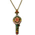 Michal Negrin Classic Crystal Flower Key of Life Necklace